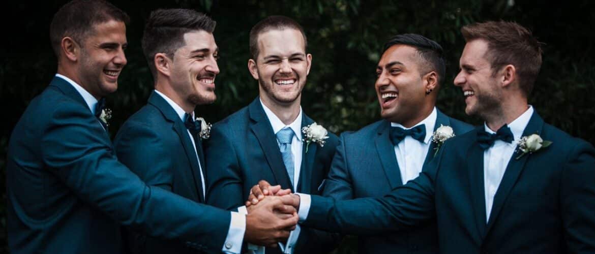 grooms and groomsmen are embracing professional waxing