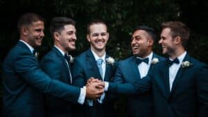 grooms and groomsmen are embracing professional waxing